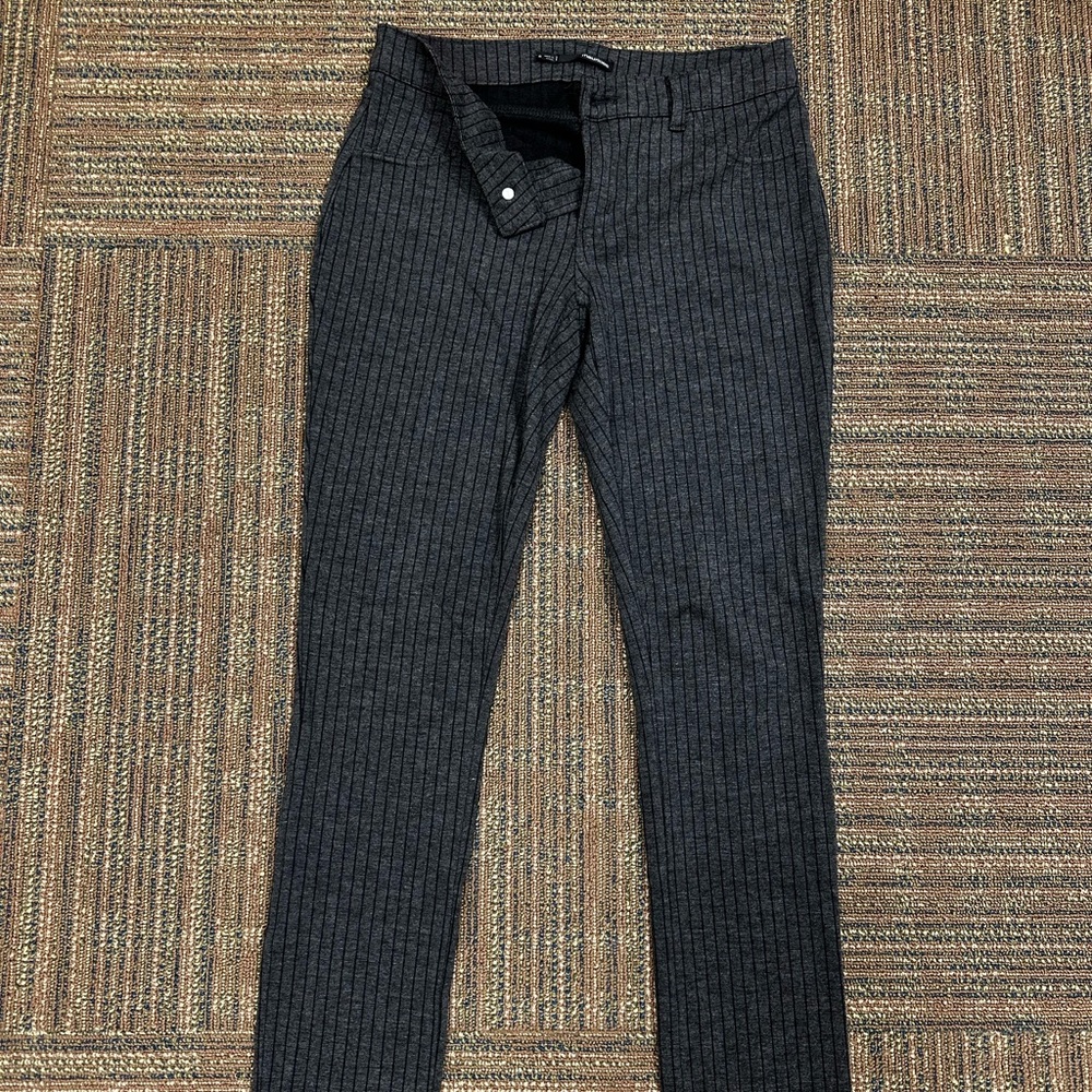 Maurices Charcoal Pinstripe Trousers